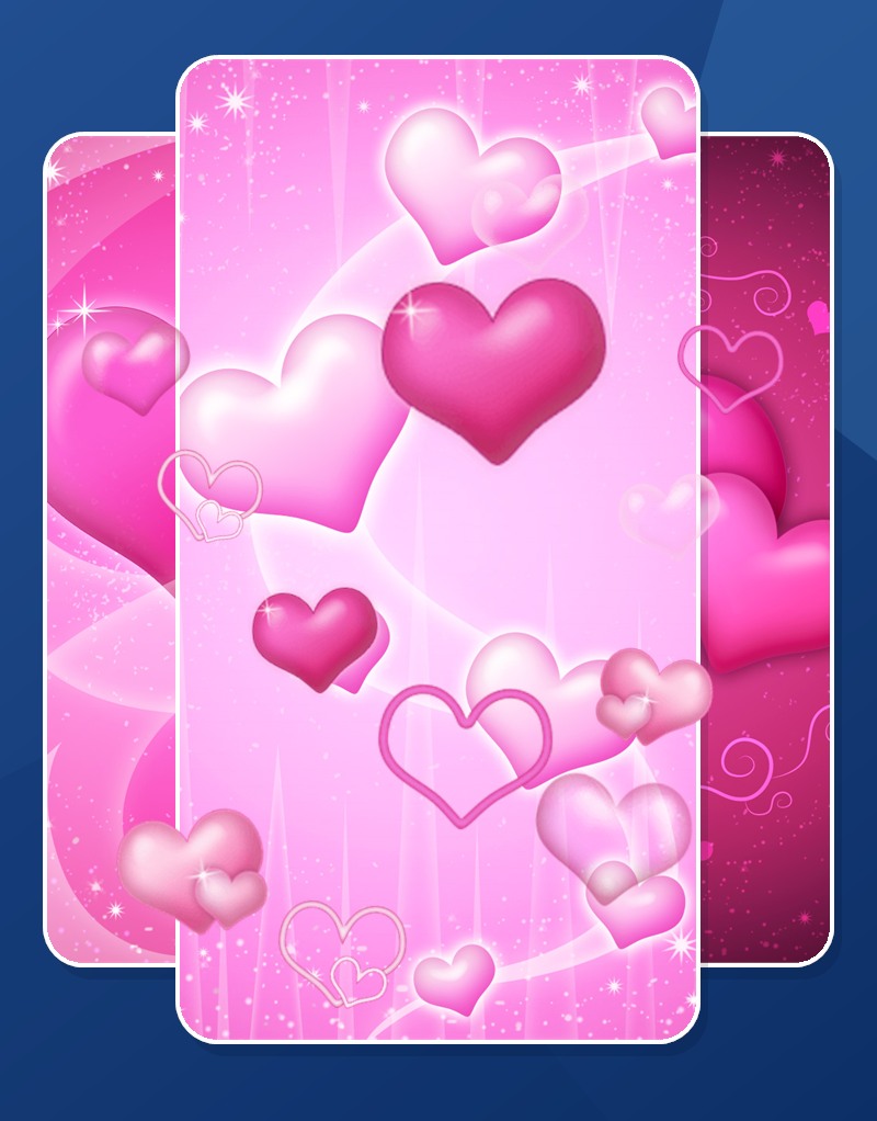 Pink Hearts Wallpaper