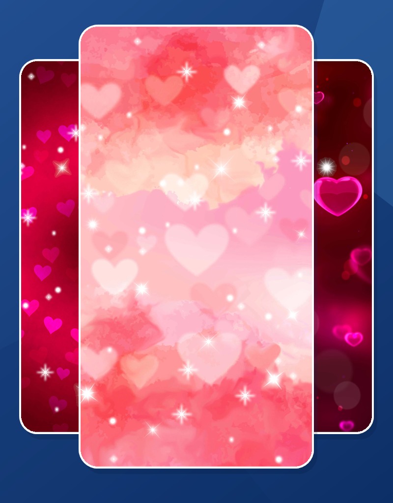 Diamond Hearts Wallpaper